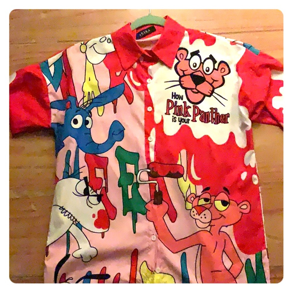 A beautiful colorful pink panther shirts